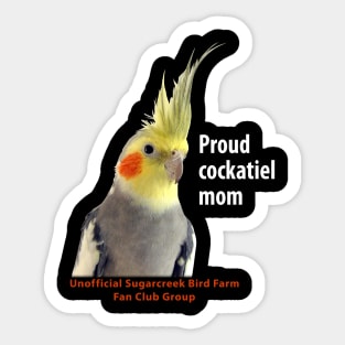 Cockatiel 3 - white type Sticker